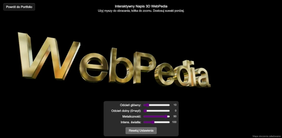 Interactief 3D-logo - Three.js • WebGL • GSAP - WebPedia