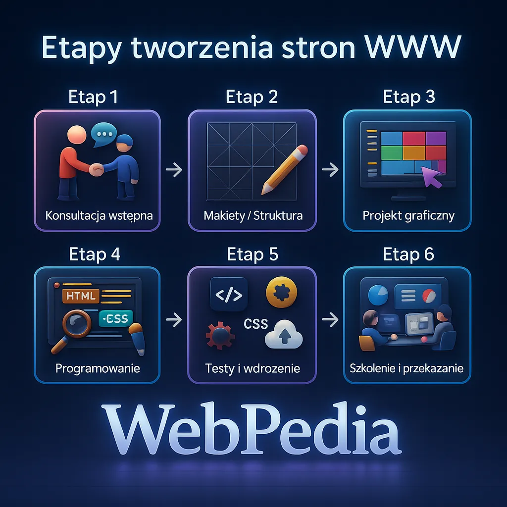 Websiteproces – infographic